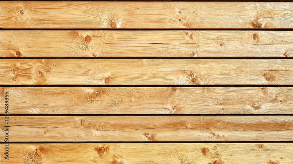 Fototapeta premium Horizontal Light Brown Wooden Planks Texture Background