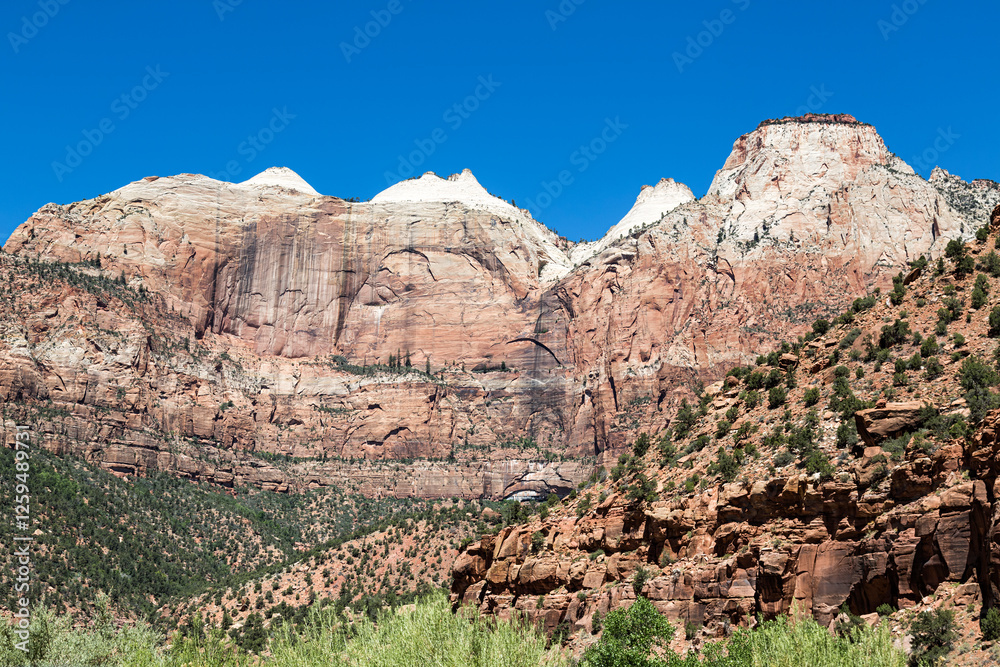 Fototapeta premium Dazzling scenery at Zion National Park in Southwest Utah