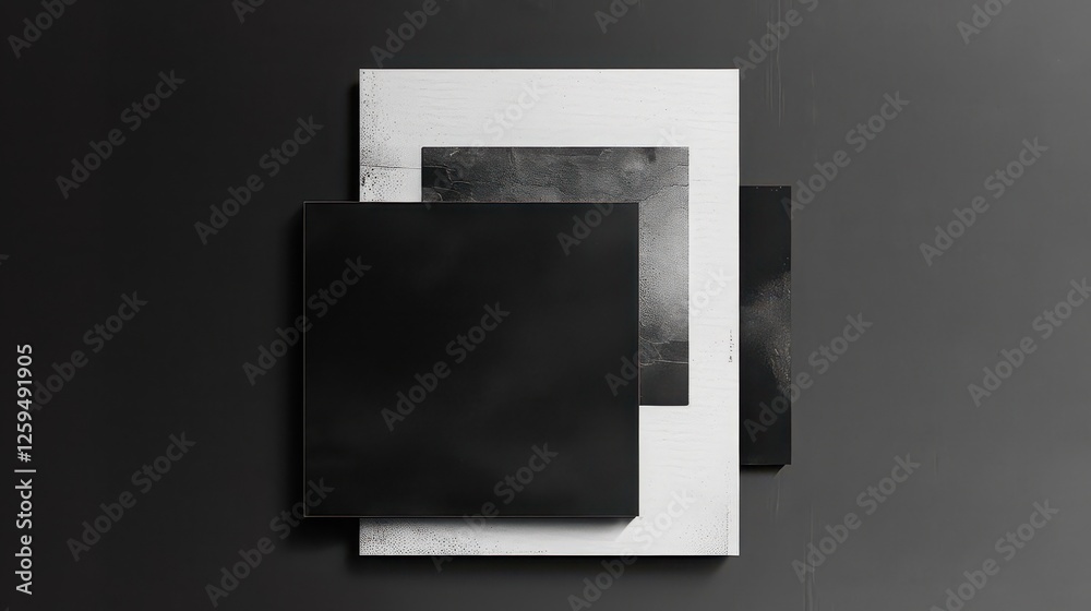 A monochromatic brand identity with bold, inky letters and rough edges for a minimalist aesthetic. A monochromatic brand identity with bold, inky letters and rough edges for a minimalist aesthetic.