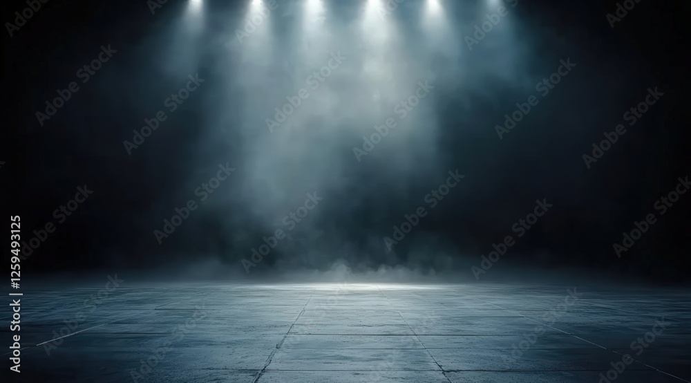 A dark room with a concrete floor and a spotlight. Suitable for dramatic or mysterious themed designs, theater and event promotion, and creative storytelling visuals. empty dark blue room
A dark room with a concrete floor and a spotlight. Suitable for dramatic or mysterious themed designs, theater and event promotion, and creative storytelling visuals. empty dark blue room