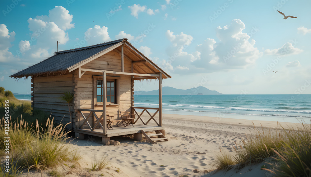 Lifestyle in the hut at the beach. Relaxing life at the beach. summer vibe. Lifestyle in the hut at the beach. Relaxing life at the beach. summer vibe.