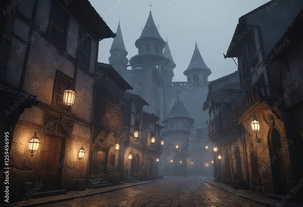 Fototapeta premium Gothic churches and historic landmarks in Prague