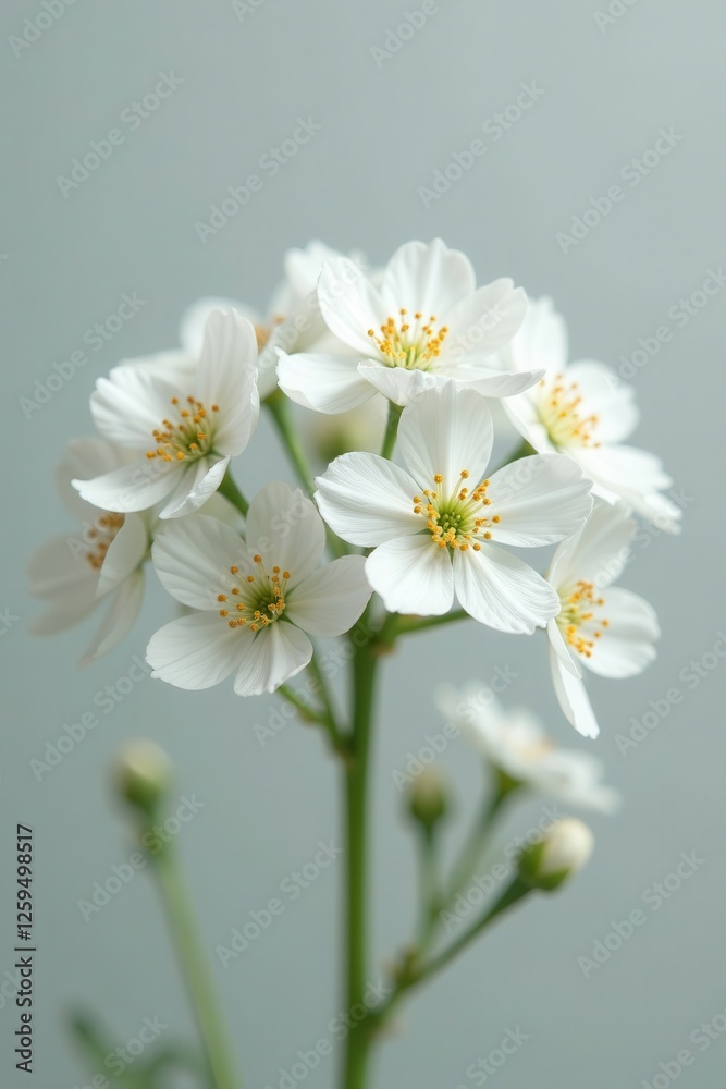 Cluster of dried gypsophila, intricate detail, soft white hues , light, background Cluster of dried gypsophila, intricate detail, soft white hues , light, background