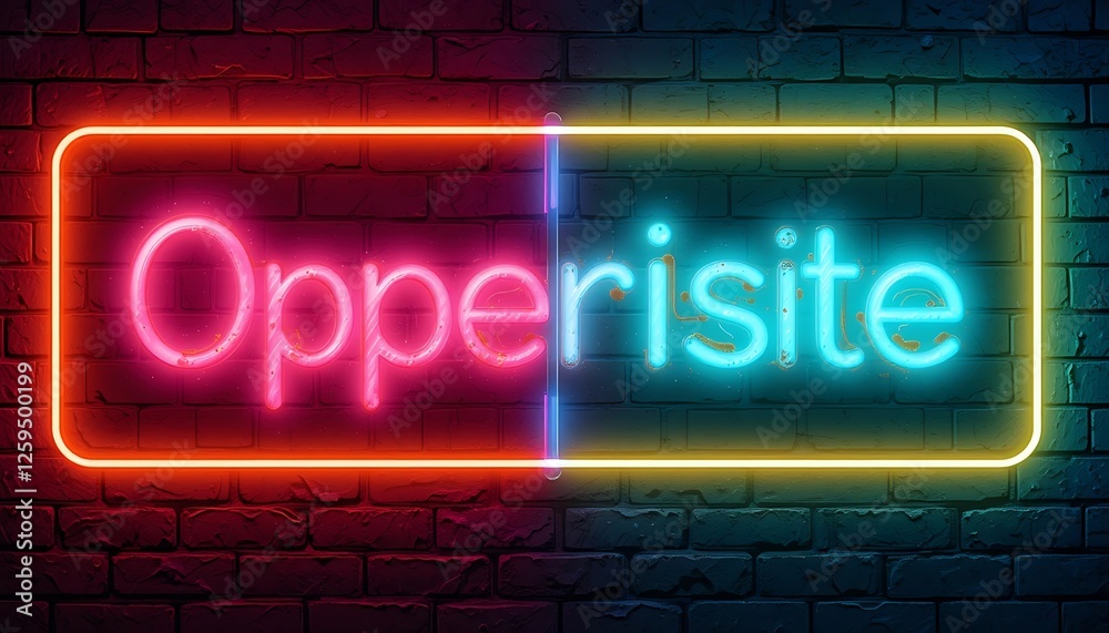 Obraz premium glowing neon sign