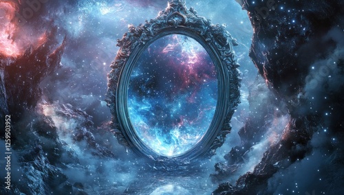 Celestial Gateway: A Cosmic Mirror Reflecting Infinity