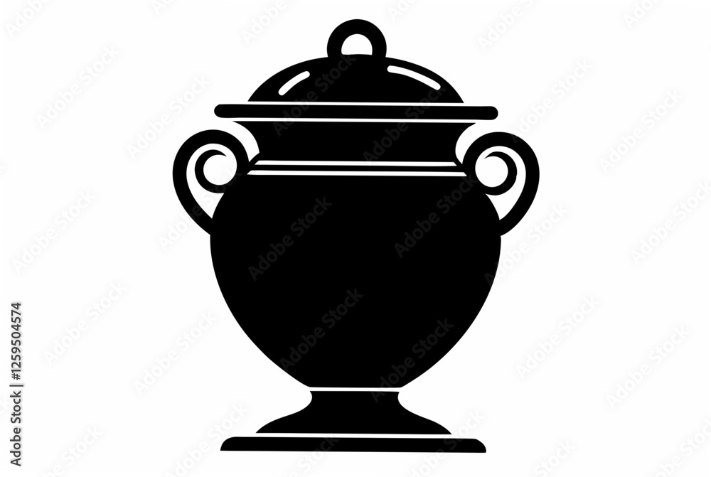 urn silhouette vector illustration urn silhouette vector illustration