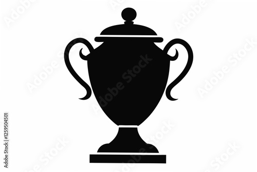 urn  silhouette  vector illustration