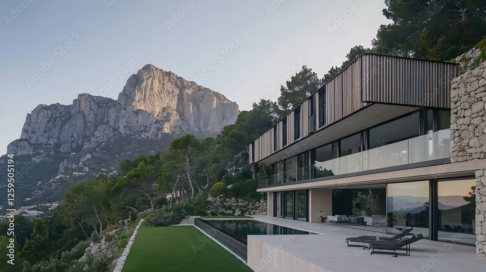 A minimalist modern house in the mountains of Mallorca A minimalist modern house in the mountains of Mallorca