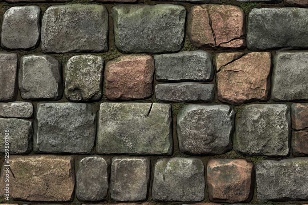 Cobblestone Wall Texture: Rustic Stonework Background Cobblestone Wall Texture: Rustic Stonework Background