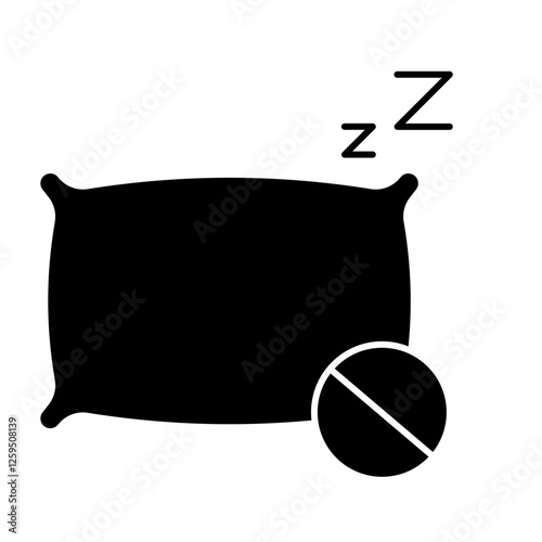 Insomnia Icon, Sleepless disorder, depression