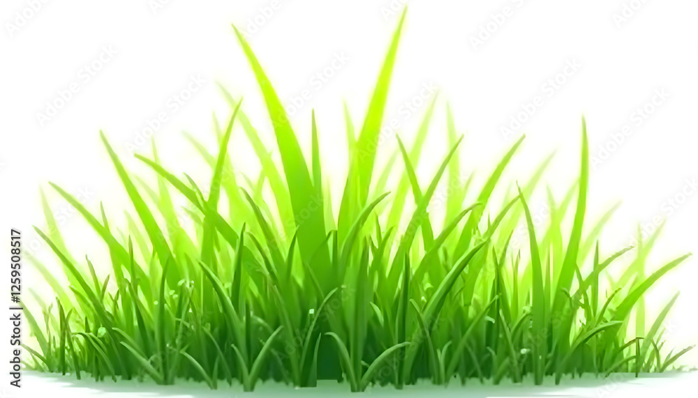 A Clump of Vibrant Grass A Clump of Vibrant Grass