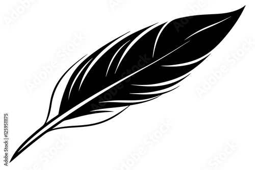 feather  silhouette  vector 