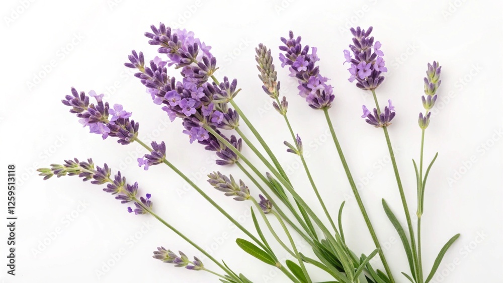 Obraz premium Lavender on the white background
