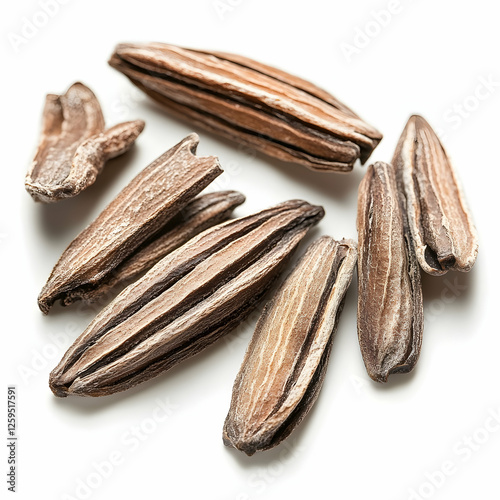 Wallpaper Mural Dried plant seeds on white background, food ingredient Torontodigital.ca