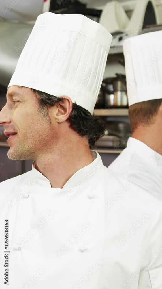 Group of chef talking Group of chef talking