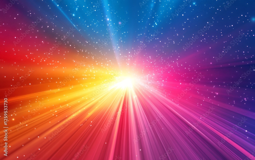 Abstract cosmic burst gradients background. Featuring cosmic burst gradients and bright colors. Emphasizing depth and motion. Ideal for space and creative themes.