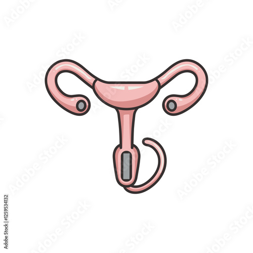 Cartoon IUD Icon
