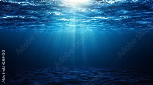 Ocean sunlight underwater scene
