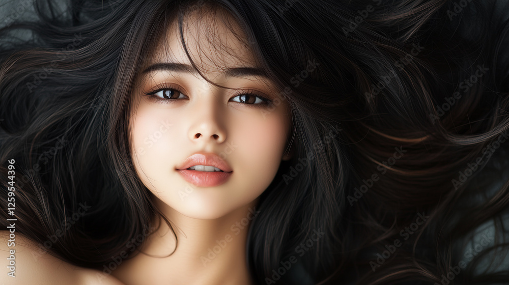 Naklejka premium 美女, 女性, 美しい, 顔, モデル, 日本, 韓国, 中国, アジア, カフェ, ファッション, 人々, 人, ブルネット, 髪の毛, 笑みを浮かべている, 目, 悲しい, 笑う, 淑女, 化粧, ライフスタイル, ポーズ, うっとりさせる魅力, 唇, 肌, ヘアスタイル, 長い, 黒, 暗い, 茶色, 1, スタイル, 文科系, 美しさ, ビジネス, シティ, 女, アーバン, 学生, アウ