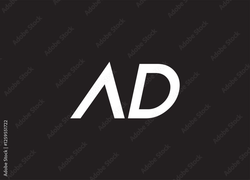 AD letter logo and initial logo design AD letter logo and initial logo design