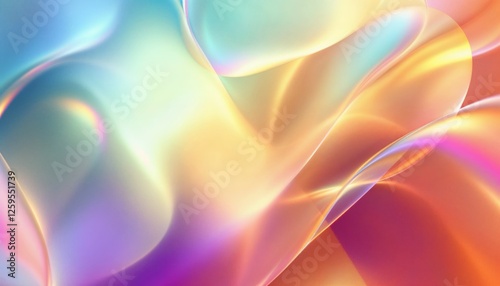 Iridescent Flow A Multichromatic Abstract Background Design photo