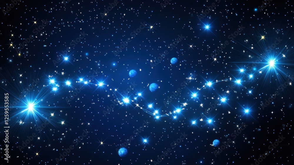 Obraz premium Stunning depiction of a constellation in the vast expanse of outer space