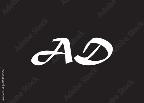 AD letter logo and initial logo design