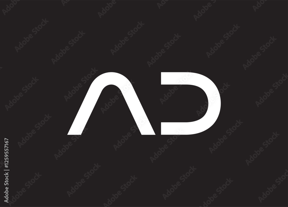 AD letter logo and initial logo design AD letter logo and initial logo design