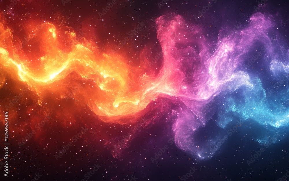 Abstract cosmic flare waves background. Featuring cosmic flare waves and vivid colors. Emphasizing movement and depth. Ideal for space and artistic themes. Abstract cosmic flare waves background. Featuring cosmic flare waves and vivid colors. Emphasizing movement and depth. Ideal for space and artistic themes.