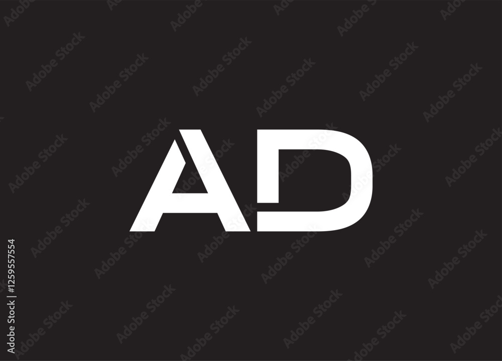 AD letter logo and initial logo design AD letter logo and initial logo design