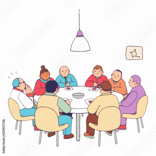 Figure Characters in a public consultation.
