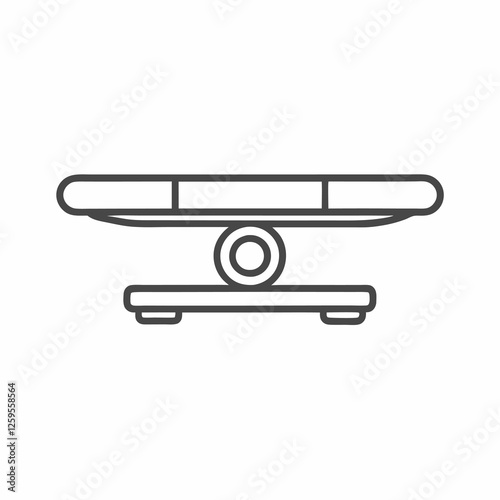 This sleek balance board illustrates a modern fitness tool designed for stability training. Its minimalist design focuses on functionality while promoting a healthy lifestyle.