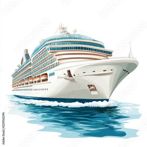Wallpaper Mural Luxury Cruise Ship Sailing Ocean Travel Vacation Transport Torontodigital.ca