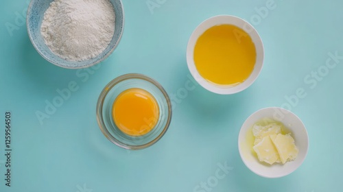 Baking Ingredients Arranged photo