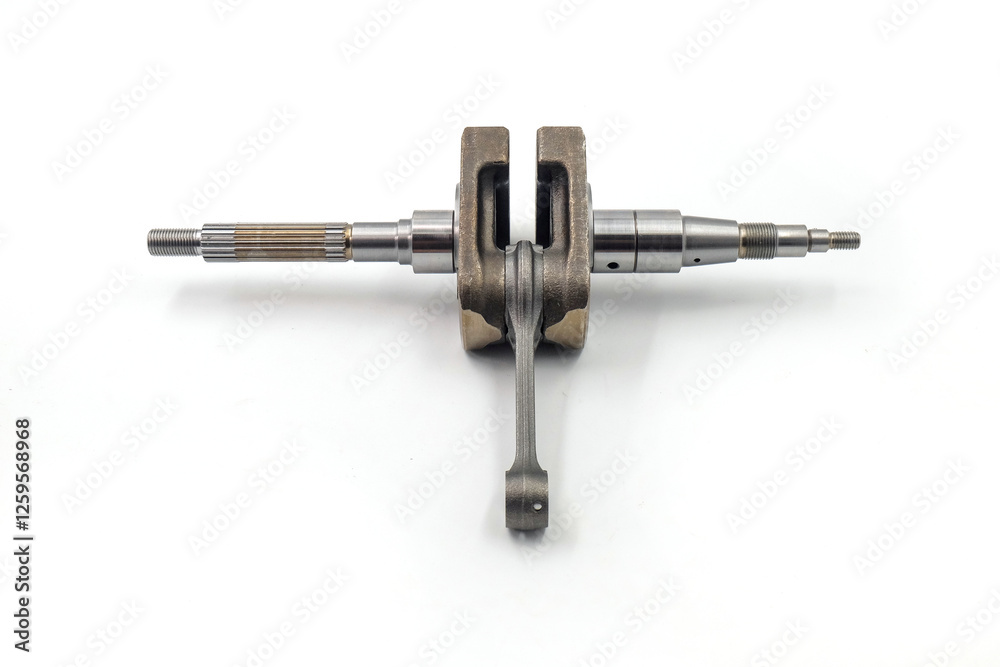 crankshaft isolated on white background crankshaft isolated on white background