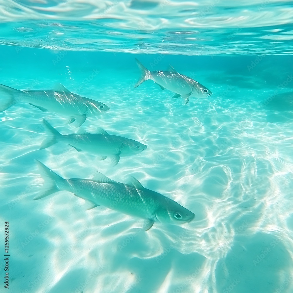Naklejka premium fish in the sea