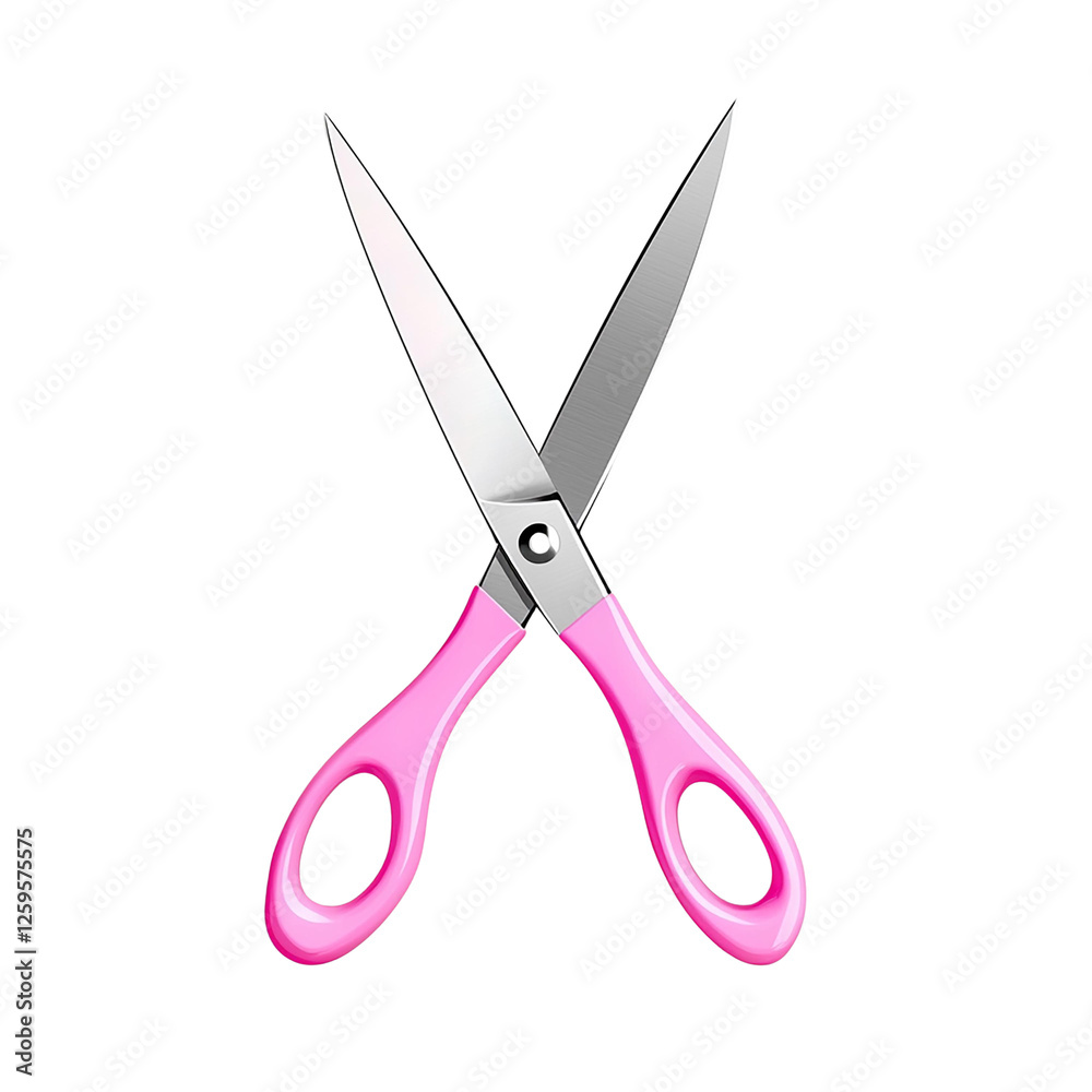 Stylish pink scissors with shiny blades, perfect for creative tasks. Stylish pink scissors with shiny blades, perfect for creative tasks.
