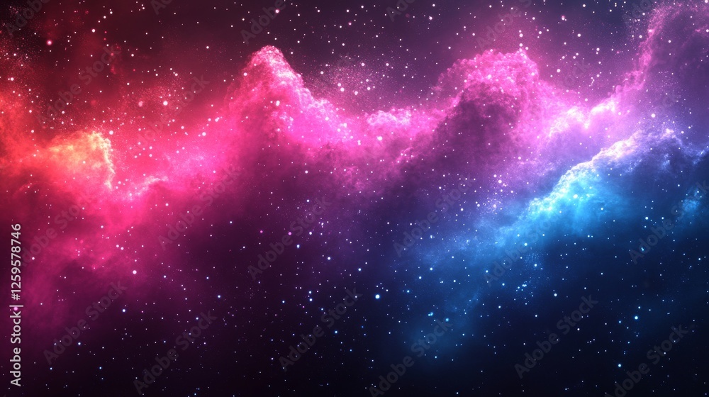 Fototapeta premium Abstract cosmic light gradients background. Featuring cosmic light gradients and vibrant colors. Emphasizing depth and modernity. Ideal for space and creative themes.