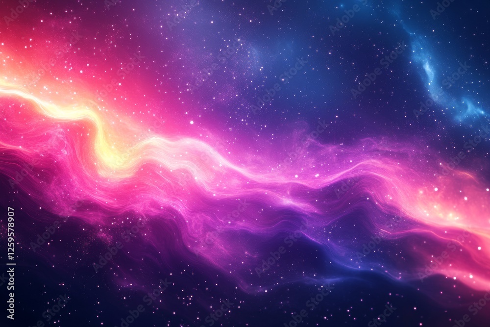 Obraz premium Abstract cosmic light gradients background. Featuring cosmic light gradients and vivid colors. Emphasizing movement and depth. Ideal for space and artistic themes.