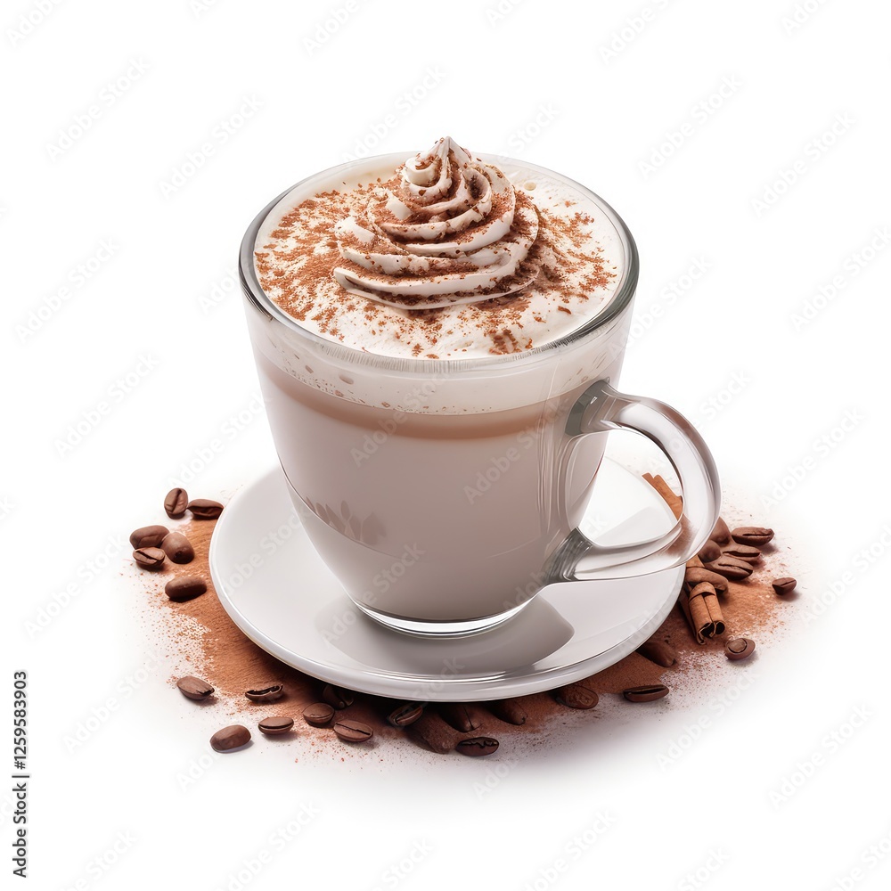Aromatic Cinnamon Coffee Latte with Whipped Cream: Indulge in the rich, warm flavors of this delightful coffee drink. Aromatic Cinnamon Coffee Latte with Whipped Cream: Indulge in the rich, warm flavors of this delightful coffee drink.