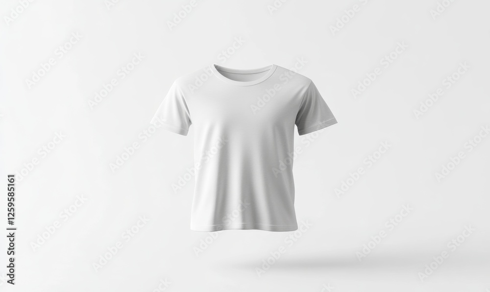 White t-shirt mockup, floating, plain background, design template White t-shirt mockup, floating, plain background, design template