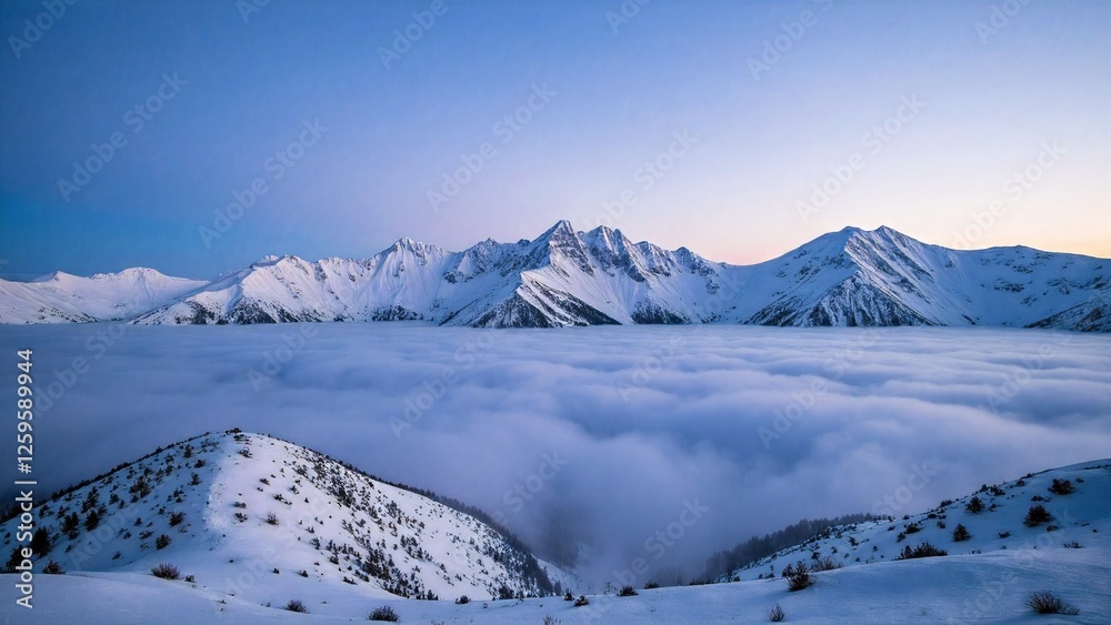Snowy Mountain Cloudy Wonderland Snowy Mountain Cloudy Wonderland