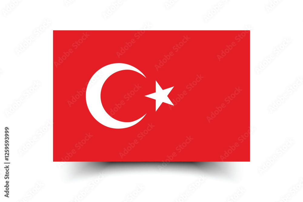 Flag of Turkey. Turkey flag official size and color standards digital vector illustration. Flag of Turkey. Turkey flag official size and color standards digital vector illustration.