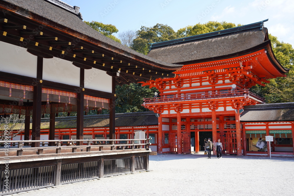 京都市の左京区に鎮座する下賀茂神社 京都市の左京区に鎮座する下賀茂神社