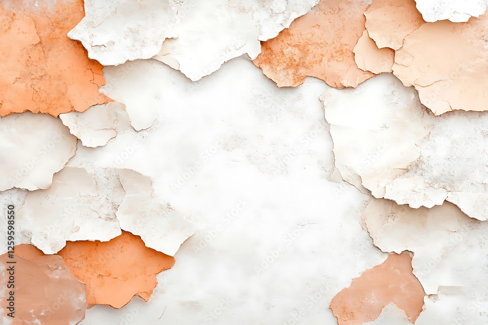 Obraz premium Textured abstract background of peeling paint in soft colors artistic design modern environment