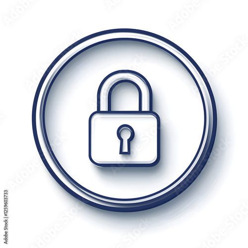 Free Download Linear icon with Coin with a padlock symbolizing secure investments - GFXLoad