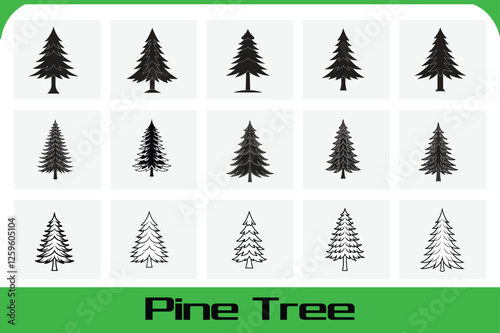 Pine Tree Vector Illustration Nature Inspired Design