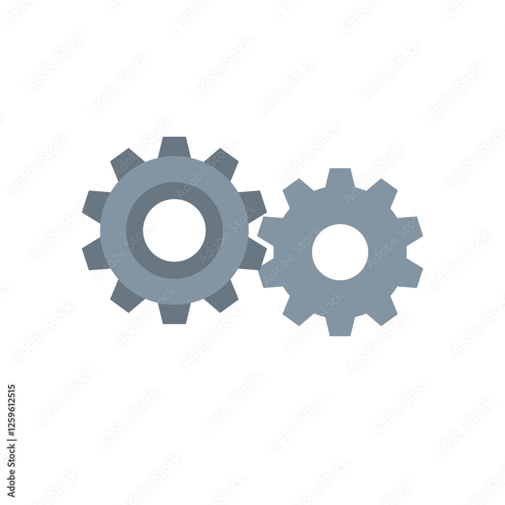 Gear wheel. Mechanism of engineering gears, vector illustration. Gear wheel. Mechanism of engineering gears, vector illustration.