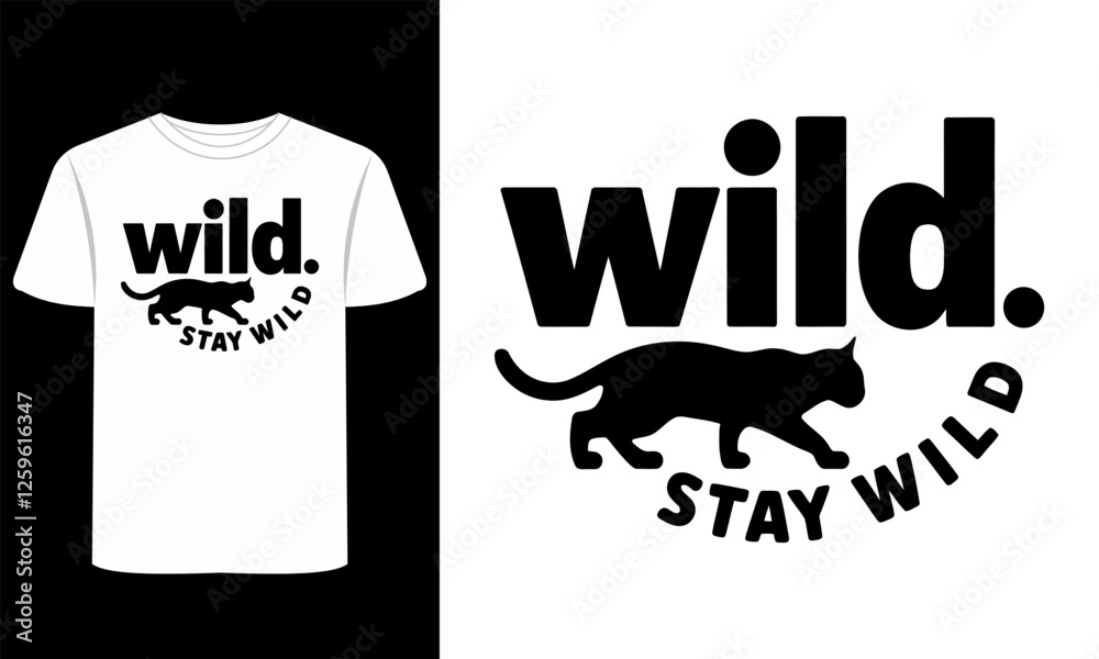 Fototapeta premium Wild & Exploration-Themed T-Shirt Vector Designs