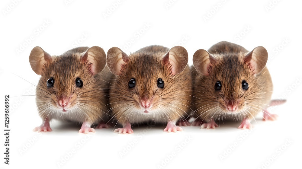 Mice isolated over white background Mice isolated over white background